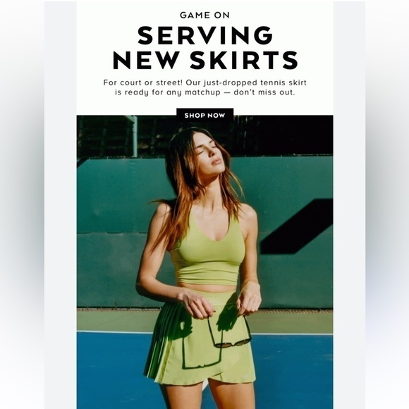 ALO Yoga Lime Green Mini Skirt - Picture 2 of 12